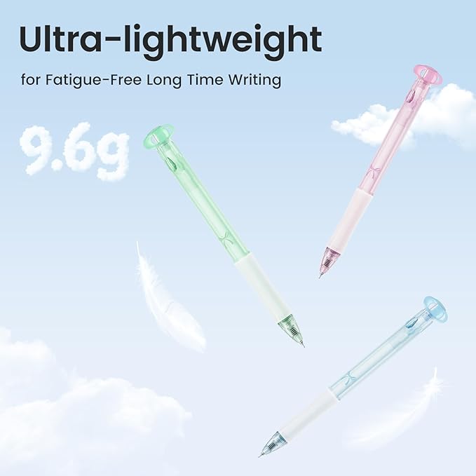 9 Pcs Gel Pens Black Ink, 0.7mm Fine Point, Smooth Writing Cute Blooming Flower Aesthetic Pens, Quick Dry Soft Touch Retractable Pens for Journaling, School Office Supplies Gifts for Women-DeskLoop Office