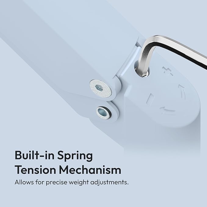 Pixio PS1D Wave Blue Dual Monitor Arm Stand Desk Mount - Fits up to 32 inches Monitors and up to 19.8lbs. VESA Compatibility and Integrated Cable Management-DeskLoop Office