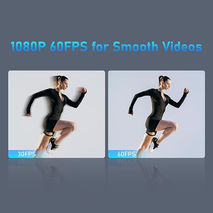 1080P 60FPS Webcam, VIZOLINK FHD computer video camera with 4 Noise-canceling Microphone, Privacy Cover and Tripod for PC/Mac, Work with Live Streaming, Gaming, Video Calls, ZOOM, Skype, OBS, Facetime-DeskLoop Office