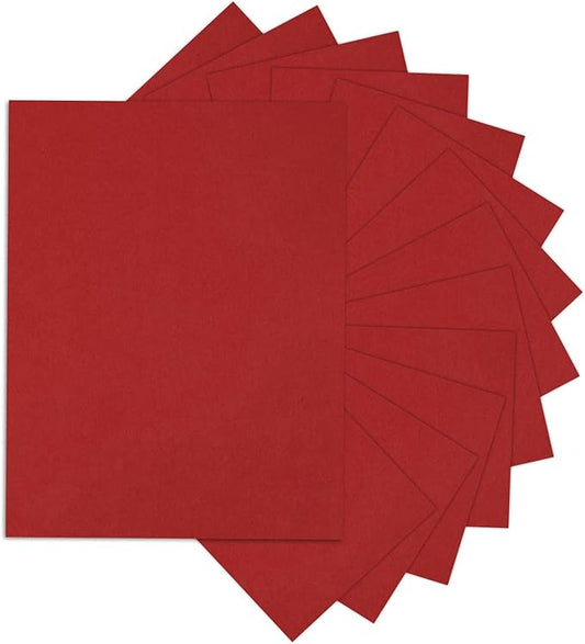 24 Sheets Red Cardstock 8.5 x 11 Thick Printer Paper, Goefun 80lb Red Card Stock Paper for Christmas, Valentines Day, Invitations and Craft-DeskLoop Office