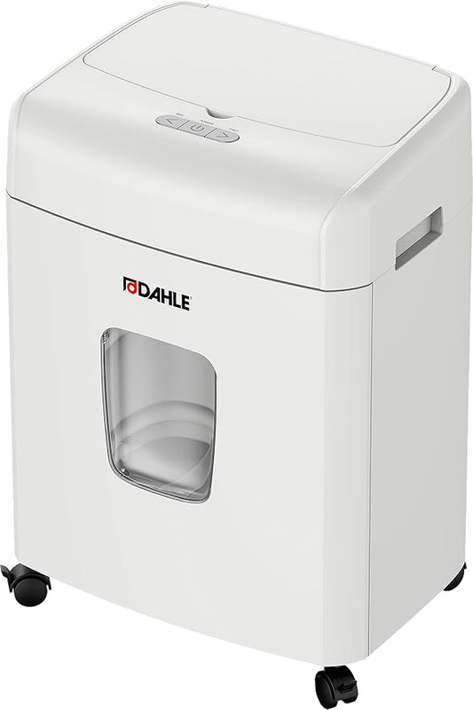Dahle ShredMATIC SM 90 Auto-Feed Paper Shredder, Cross Cut, 90 Sheet Feed Tray, German Engineered, Jam Protection, Oil Free, SmartPower, P-4 Security, Shreds Staples/Paper Clips/Credit Cards-DeskLoop Office