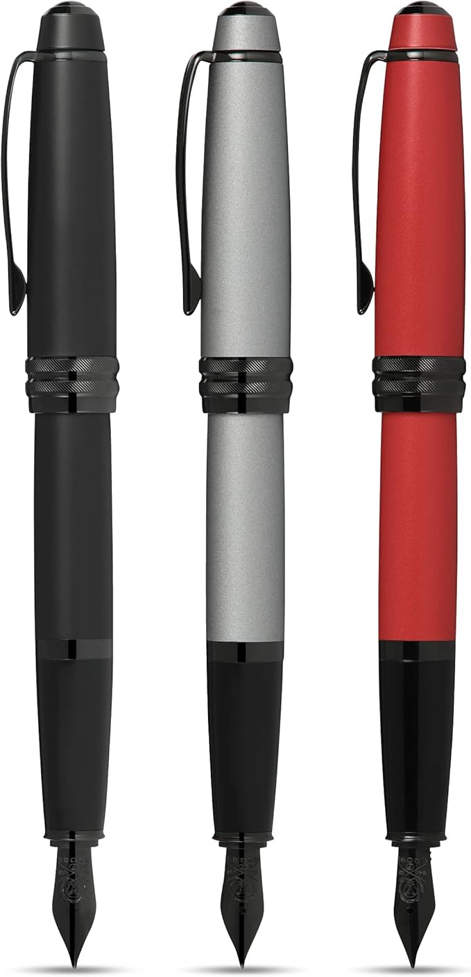 Cross Bailey Refillable Fountain Presented in a Premium Gift Box - Medium Point, Black Ink, Matte Black-DeskLoop Office