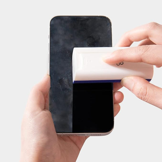 CLICK CLEAN Touchscreen Mist Cleaner, Screen Cleaner, All in One Screen Cleaner Spray with Microfiber and Phone Stand for All Phones, Laptop and Tablet Screens (Dark Blue)-DeskLoop Office