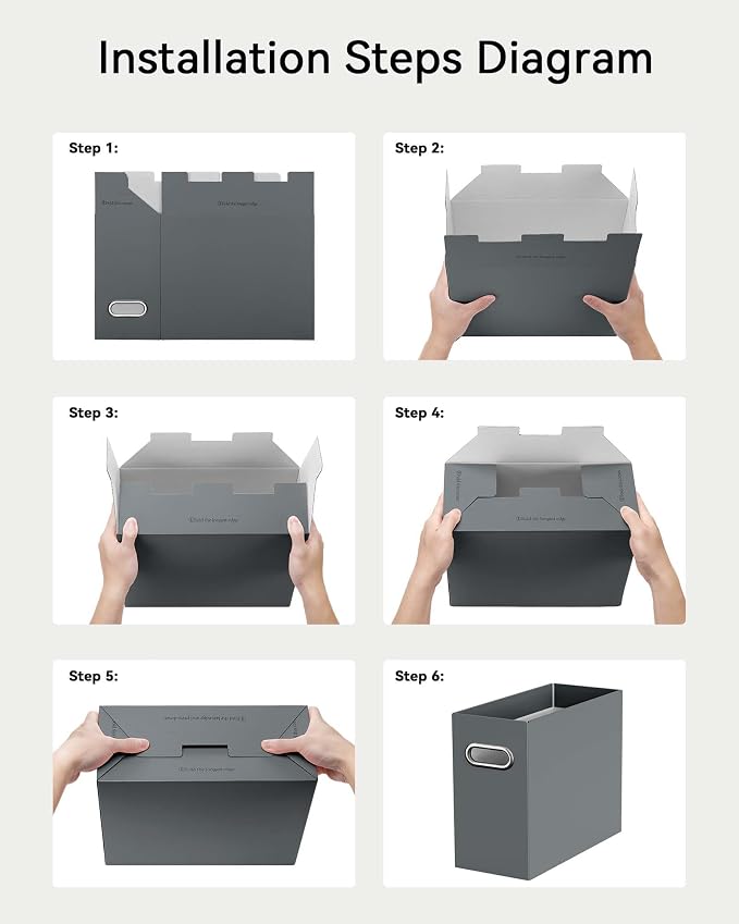 Oterri Cardboard File Organizer Box - Image 6