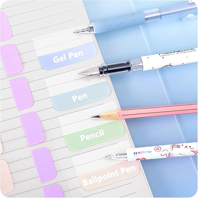 ELII 480 Pcs Morandi Tabs 1 inch Sticky Index Tabs, Writable and Repositionable Book Tabs Flags Colored Page Markers Labels for Reading Notes, Classify Files-DeskLoop Office