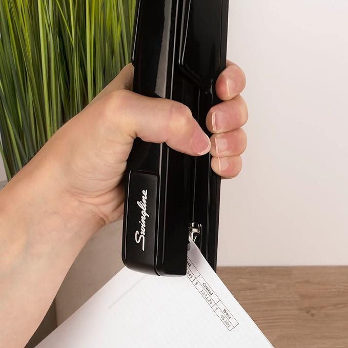 Swingline Stapler, 30 Sheet Capacity, 747 Classic Stapler, Jam Free, Metal, Black (74701)-DeskLoop Office