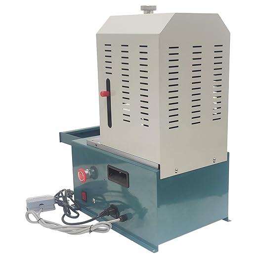 Electric Corner Rounder Machine with Foot Pedal and 7 Blades (R3-R10) 180W 110V Heavy Duty Punch Cutter with Paper Drawer Semi-Auto Metal Corner Rounding Machine for Paper/PVC/Plastic Films-DeskLoop Office