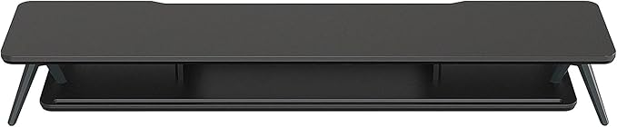 Fenge Dual Monitor Stand, Monitor Stands Riser for 2 monitors, 42.5 Inch Wood Desk Shelf with Storage Organizer and Cable Management for Office Desk Accessories-DeskLoop Office