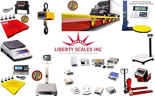 Liberty LS-920-2k Industrial Portable Floor Scale for Small Animal, Platform 50" x 20" / up to 2000 lbs (Made in USA) Scale + Cage System-DeskLoop Office