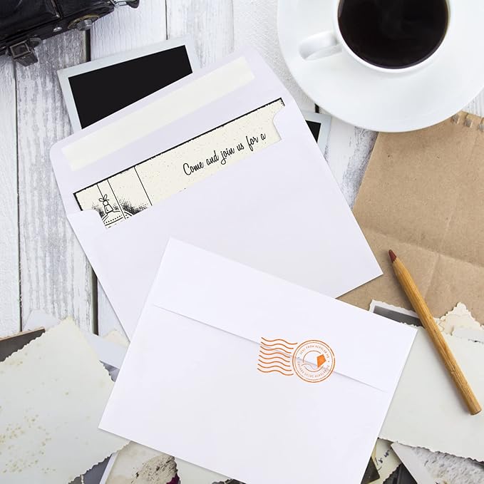 70 Packs Invitation Envelopes, A2 Envelopes White, Postcard Envelopes, Envelopes for 4.5x5.5 Cards, Envelopes for Invitations, Envelopes Self Seal for Photos RSVP, Greeting Cards-DeskLoop Office