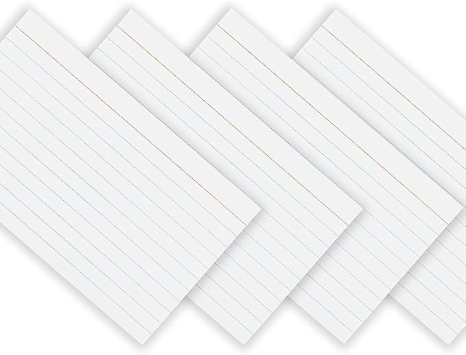 Index Cards 4x6 Bulk, Notecards 4x6 lined, Blank on Back, Flashcards - Image 5