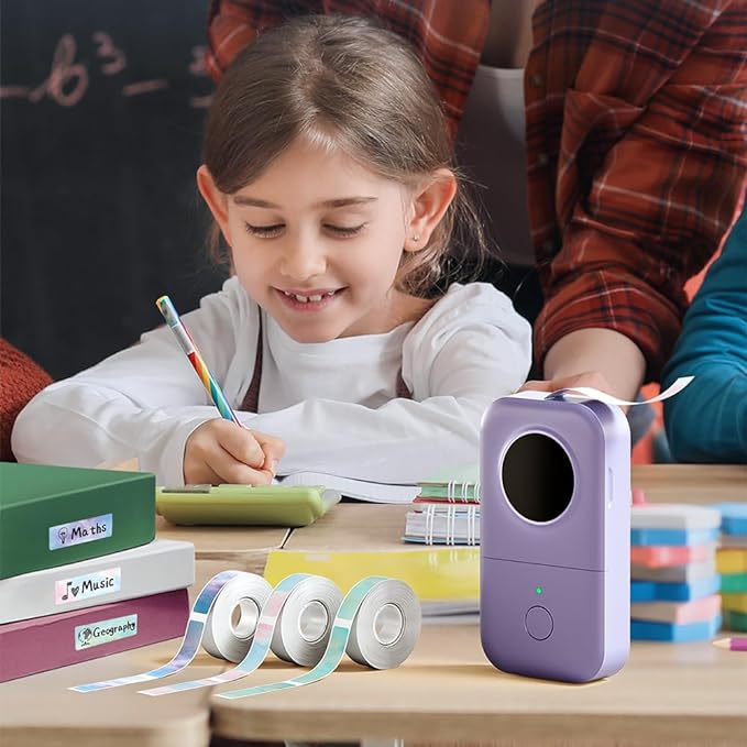 Phomemo D30 Label Makers Machine - Portable Bluetooth Mini Sticker Thermal Label Printer Handheld Rechargeable, Easy to Use for Office Home Organization, Rich Icon Font Multiple Templates-DeskLoop Office
