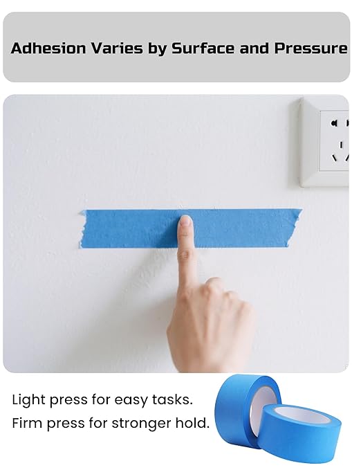 Lichamp Blue Painters Tape Bulk, 10 Pack 1.9 inch Wide by 55 Yards Tape, Blue Tape for Crafts Arts-DeskLoop Office