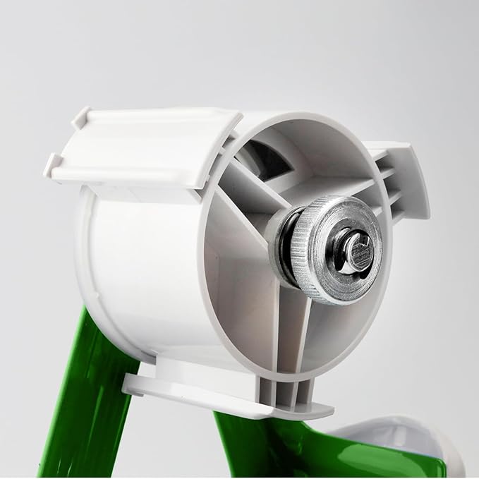 Heavy Duty Metal Frame Tape Gun - 3" Core with Special Ergonomic Handle - Packing Tape Dispenser with Premium Tempered Steel Blade for 2" Tape Rolls-DeskLoop Office