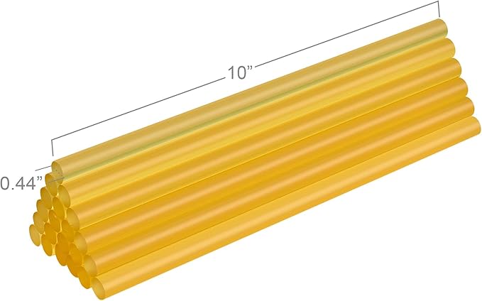 FIXSY Hot Glue Gun Sticks Woodworking, Multi Temp, Full Size 10" Long x .44" Diameter 7/16 11mm, 5LB Box Glue Stick, Approx. 90 Sticks- Compatible with Most Glue Guns-DeskLoop Office