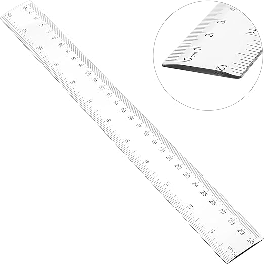 Zonon 500 Pieces 12 Inch Ruler Bulk Clear Plastic Flexible Straight Metric Rulers with Centimeters and Inches Drafting Measuring Tool for Classroom School Students Education-DeskLoop Office
