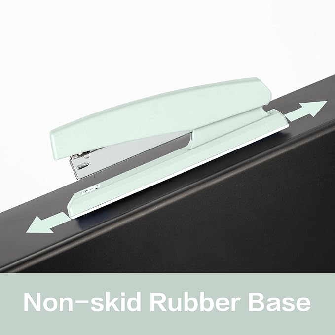 Deli Desktop Stapler, 2 Pack, 25 Sheet Capacity, Includes 2000 Staples and 2 Staple Removers, Green-DeskLoop Office