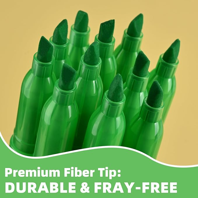 Highlighters 36 Pack, Chisel Tip Green Highlighter Bright Colors,Quickly Drying, Perfect for Students Kids Adults Classroom, School, Office-DeskLoop Office