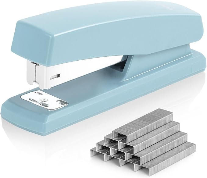 Deli Stapler, Desktop Staplers with 640 Staples, Office Stapler, 25 Sheet Capacity, Blue-DeskLoop Office