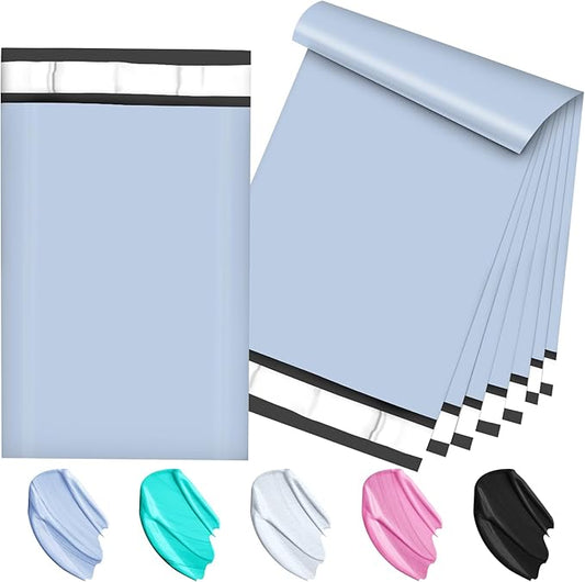 120PC Poly Mailers 6x9 Inch Light Blue Mailing Envelopes Bags Shipping Bags with Self Adhesive Waterproof and Tear-Proof Postal Bags-DeskLoop Office