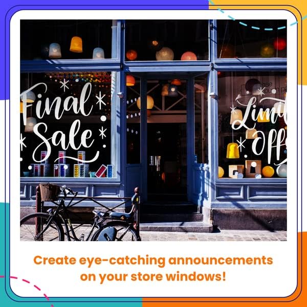 Chalkola 6 White Liquid Chalk Markers - White Dry Erase Liquid Chalk Pens for Chalkboard Signs, Blackboard, Car Window, Glass, Bistro | Variety pack - (3x) 3mm Fine Tip + (3x) 6mm Bold Size Ink Marker-DeskLoop Office