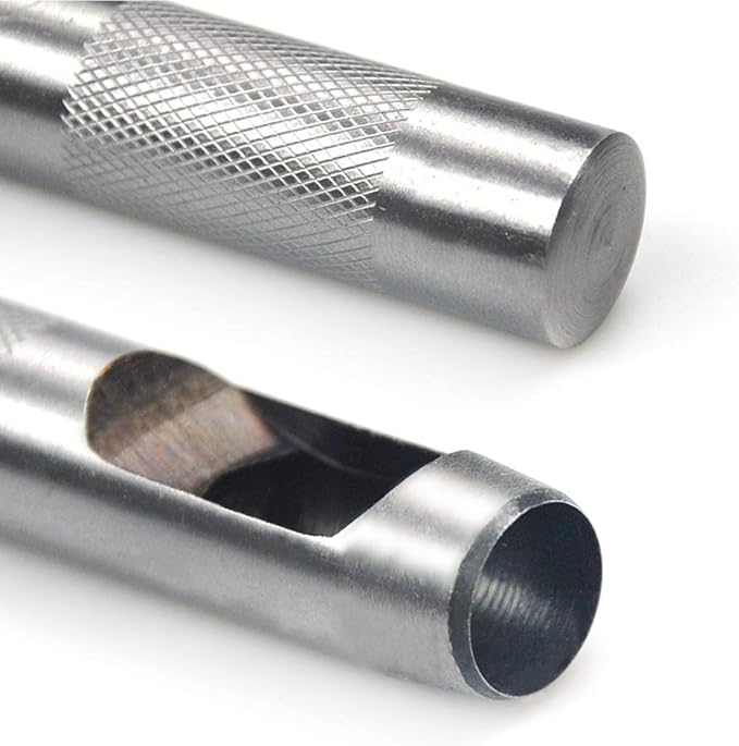 9 Pieces Hollow Punch Set (1/8"-1/2") with A Free Cutting MAT, Leather Hole Punch Set-DeskLoop Office