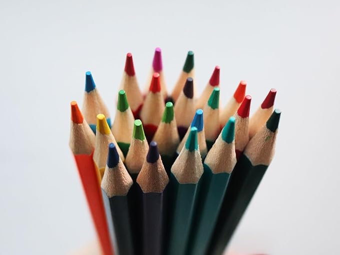 SKKSTATIONERY 50Pcs Colored Pencils,50 Vibrant Colors, Drawing Pencils for Sketch, Arts, Coloring Books, Back to school Christmas Halloween Gifts-DeskLoop Office
