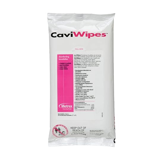 13-1224 CaviWipes Disinfecting Towelettes, Flat Pack (Pack of 20)-DeskLoop Office