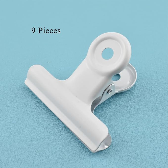 HAHIYO 2.5inch White Bulldog Clips Metal File Hinge Binder Clips Clamps Save - Image 6