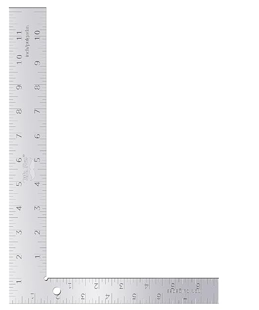 Mr. Pen- Framing Square, 8 x 12 Inch, Silver, Right Angle Ruler, L Shape Ruler, Metal Square-DeskLoop Office
