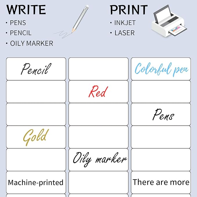 8.5"×11" Address Labels 600 Labels Sticker Paper for Laser/Inkjet Printer, 1" x 2-5/8" mailing Label- White-DeskLoop Office