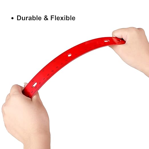 TaoBary 60 Pcs 12 Inch Plastic Ruler Bulk Plastic Ruler for Classroom Straight Rulers for Students Ruler with Inches and Centimeters for Students School Supplies-DeskLoop Office