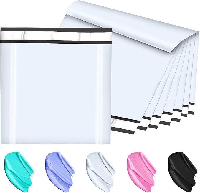 Large Poly Mailers 24x24 Inch 50 Pcs, Extra Large Shipping Bags for Clothing with Self-Sealing Tear-Resistant, Waterproof Poly Bags, Mailing Envelopes for Small Business (White)-DeskLoop Office