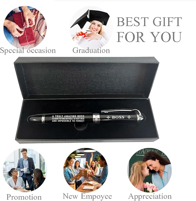 Boss Office Gifts Pen - Engraving Gift for Boss, Director or Colleague-DeskLoop Office