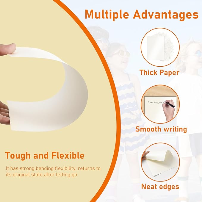 28 Sheets Cream Shimmer Cardstock 8.5 x 11 Ivory Paper, 92lb Premium Off White Paper Card Stock for Wedding Invitations, Crafting, Greeting Cards, Business Cards, Office Printing-DeskLoop Office