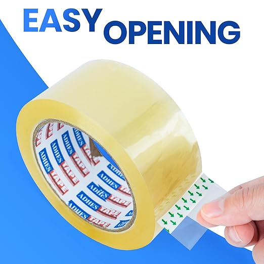ADHES Packing Tape Shipping Tape Packaging Tape for Moving Boxes, 54.68yard Per Roll 1.88inch Width 2.6Mil Thickness-DeskLoop Office