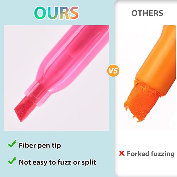 SMELHA Highlighters - 150 Pack Assorted Colors, 6 Colors, Chisel Tip, Quick Dry, Suitable for Offices, Schools, Home-DeskLoop Office