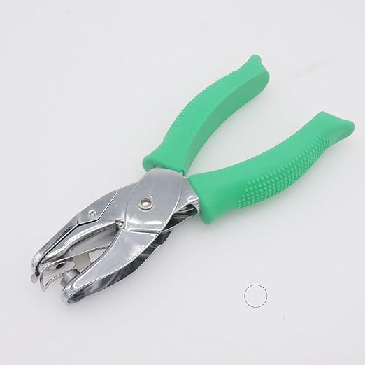 Handheld Round Shape Hole Punch, 1/8 Inch Hole Size, Craft Paper Puncher, Single Pack, Ideal for DIY Projects and Office Use-DeskLoop Office
