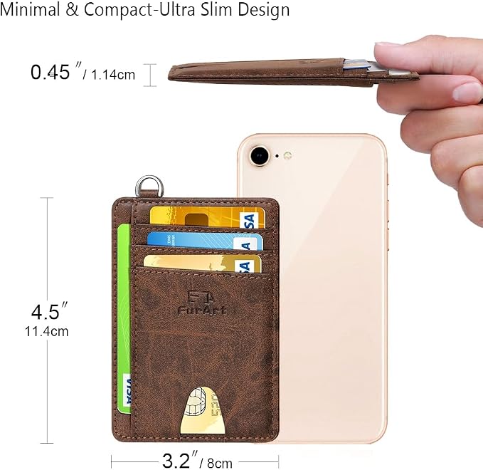 FurArt Slim Minimalist Wallet RFID Credit Card Holder - Image 7