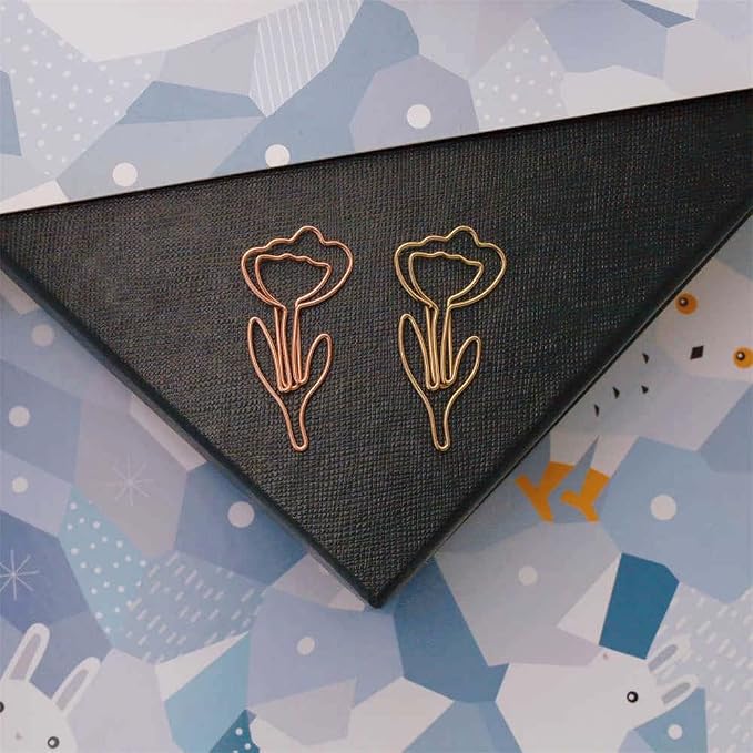OWLFAVO 36pcs Flower Shape Paper Clips - Image 3