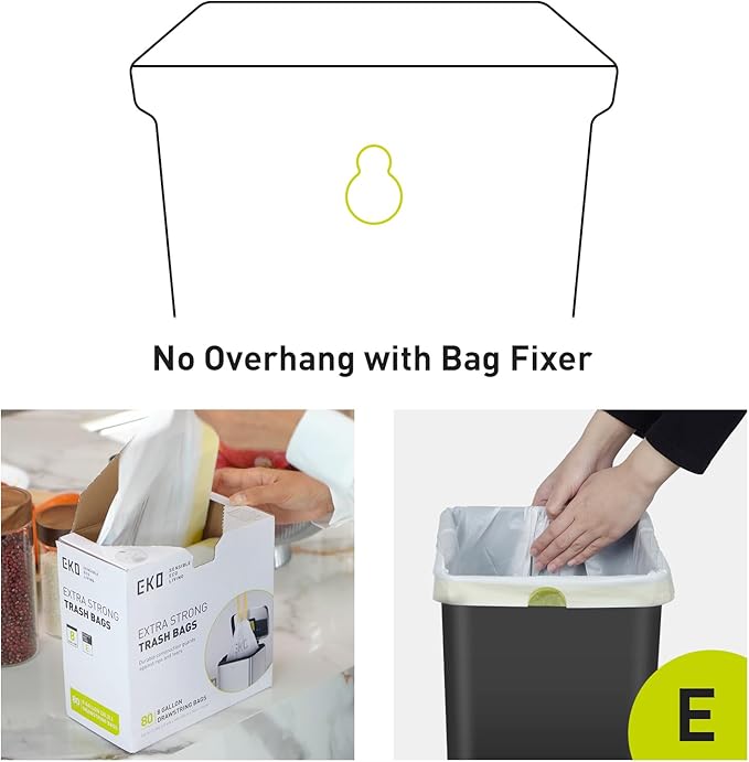 EKO Essential 8+8 Gallon Dual Trash Can, Kitchen Step Recycle Trash Can with Dual Removable Bucket, Independent Lids and Pedals, Brushed Stainless Steel-DeskLoop Office