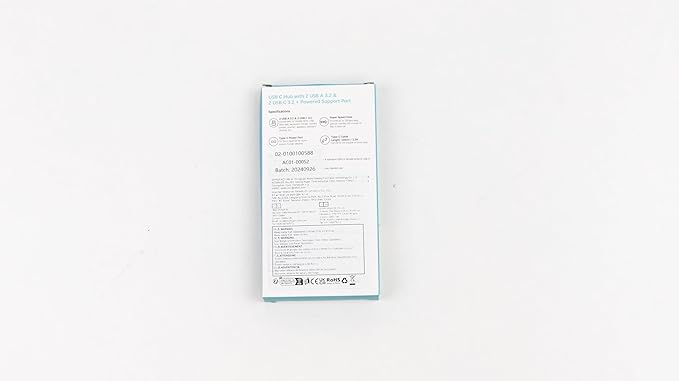 Aceele 10Gbps USB C Hub with 4 USB 3.2 Ports (2 USB A & 2 USB C), USB 3.2 Gen 2 3.3ft USB Cable Extender Hub with Type-C Power Port,Compatible for MacBook Pro 2021, iPad Pro 2021 and Other PC-DeskLoop Office