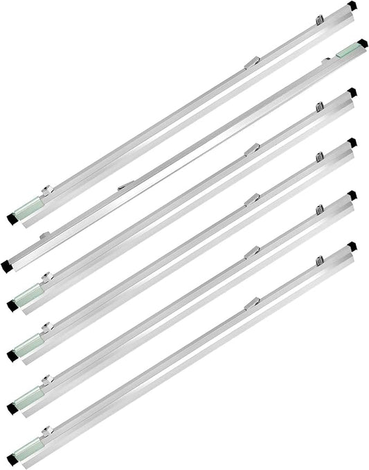 QWORK Blueprint Clamps, 6 Pack 42" Blueprint Binding Strips, Architectural Drawing Storage Tool for Paper, Poster, Map, Plans & Drawings-DeskLoop Office
