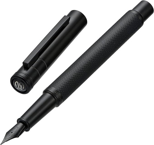 Hongdian Black Forest Fountain Pen Medium Nib Classic Design with Converter and Metal Pen Case Set-DeskLoop Office