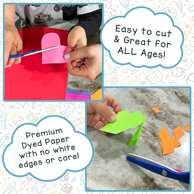 Hygloss 50 Sheets Valentine’s Day Colored Cardstock - 11x17-Inch Red and Pink Letter Size Color Cardstock Paper - 65 lb/ 176 gsm, Acid-Free, Fade-Resistant-DeskLoop Office