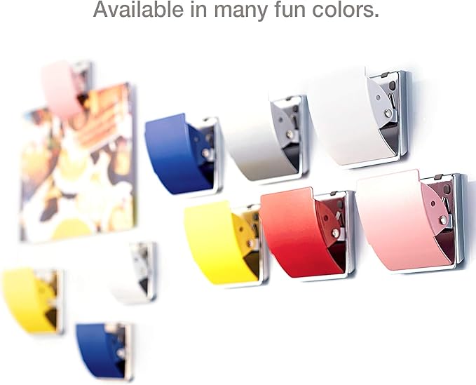 Plus Extra Strong Magnetic Clips, Large Yellow, 3-Pack-DeskLoop Office