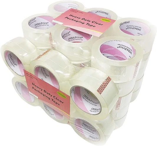 iMBAPrice 2 Inches Clear Packing Tape, 36 Rolls x 110 Yards Storage Box Sealing Packaging Tape Refill for Packaging and Shipping,Total 3960 Yards-DeskLoop Office