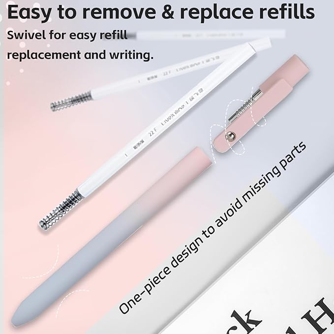 Gel Pens, 5Pcs 0.7mm Fine Point Black Ink Pens With Smooth Wirting,Office Desk Accessories,Quick Dry Pens For Journaling,Ballpoint for School Supplies, Gift for Women Men Student(Gradient)-DeskLoop Office