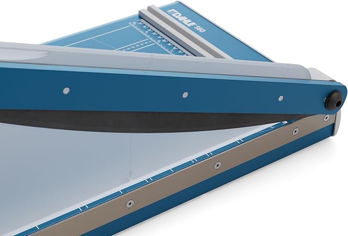 Dahle 560 Professional Guillotine Trimmer, 13" Cut Length, 25 Sheet Capacity, Self-Sharpening, Safety Shield, German Engineered Paper Cutter-DeskLoop Office