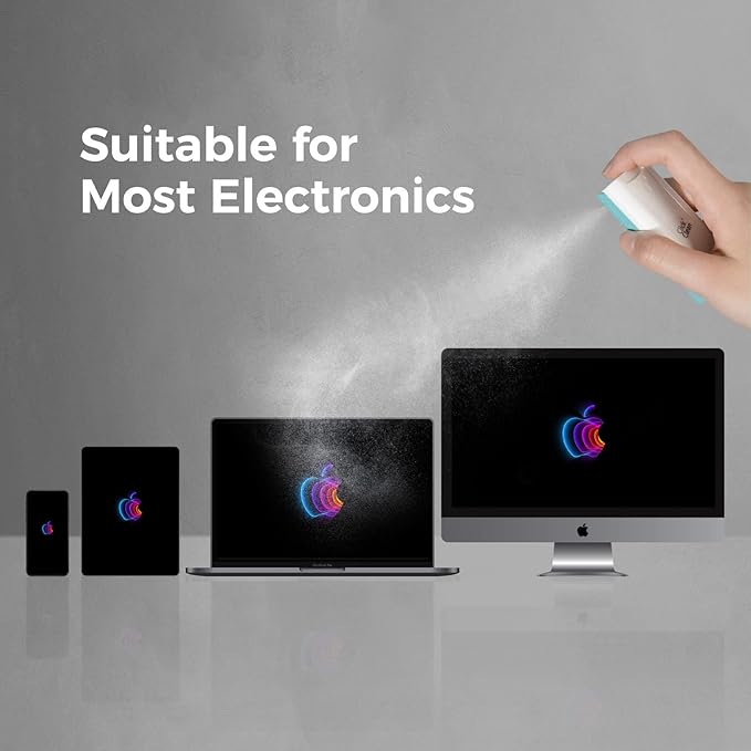 CLICK CLEAN Touchscreen Mist Cleaner, Screen Cleaner, All in One Screen Cleaner Spray with Microfiber and Phone Stand for All Phones, Laptop and Tablet Screens (Blue)-DeskLoop Office